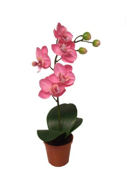 salg af Lyserød orkide, 26 cm. - kunstige blomster