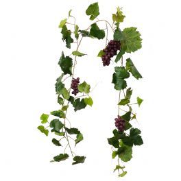 salg af Vinranke, med blå druer - 180 cm. - kunstige vinranker