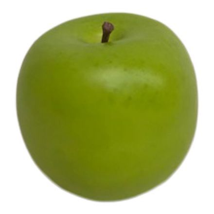 salg af Grøn æble, glat - Ø7 cm. - kunstige frugter
