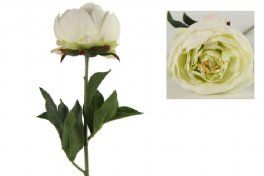 salg af Bonderose, hvid - 38 cm. - kunstige blomster