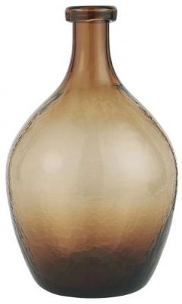 salg af Brun glasvase, mundblæst - 28 cm. 