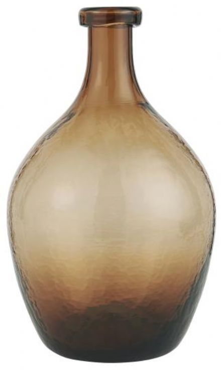 salg af Brun glasvase, mundblæst - 28 cm. 