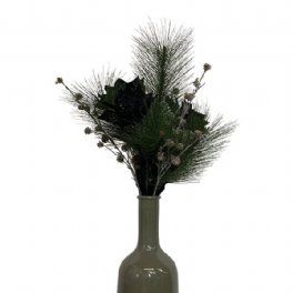 salg af Kunstig julebuket, sort - H90 cm.