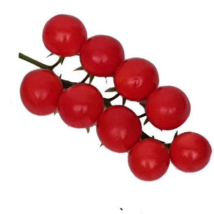 salg af Kunstig cherry tomater på stilk, L20 cm.