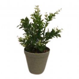 salg af Dekoration med hvide blomster, 25 cm. - kunstige blomster