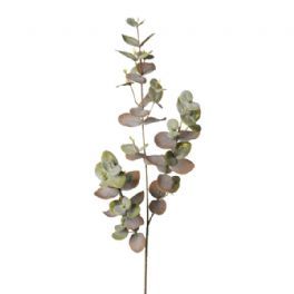 salg af Kunstig eucalyptus gren grøn/lilla, 70 cm - kunstig gren