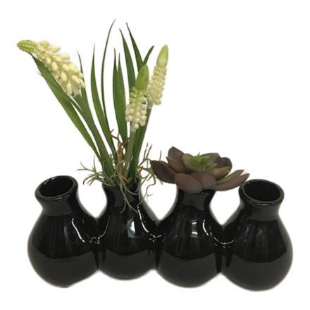 salg af Gaveide, vase med perlehyasint - H20 cm. - kunstige blomster