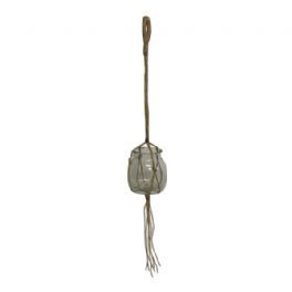 salg af Glas med ophæng - jute - Ø9*H14 cm.