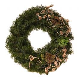 salg af Grankrans, grøn og natur - Ø40 cm. - kunstige grankranse