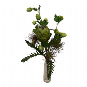 salg af Kunstig grøn buket, H50 cm.