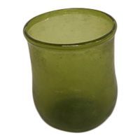 salg af Olivengrøn glasvase, 7 cm.