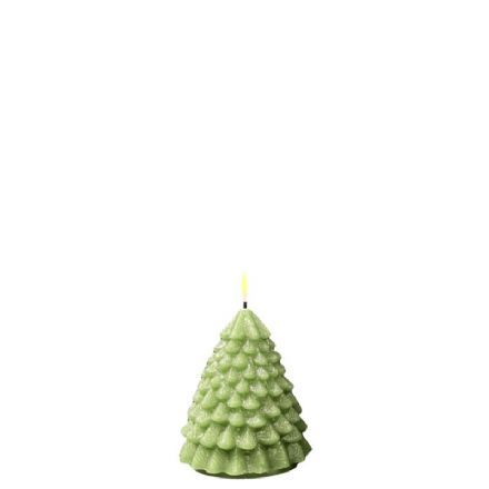 salg af Kunstig grøn LED juletræ lys, 11 cm. - kunstige stearinlys