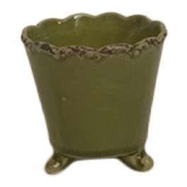salg af Grøn skjuler m/fødder - Ø8*H7 cm.