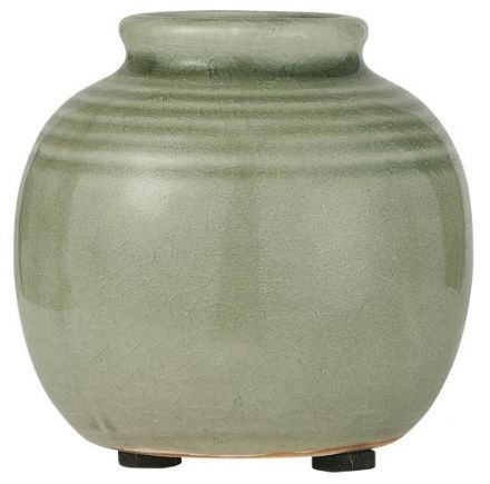 salg af Grøn vase, keramik - 8*8 cm.