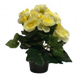 salg af Gul Begonia, 25 cm. - kunstige blomster