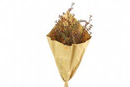 salg af Gylden brun/karry buket - kunstige blomster