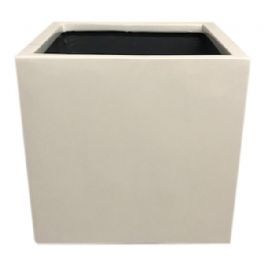 salg af Hvid krukke, fiberstone - 30*30*30 cm