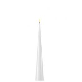 salg af Kunstig hvid LED keglelys med lak H28 cm.