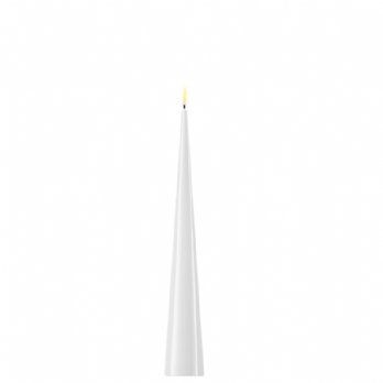salg af Kunstig hvid LED keglelys med lak H28 cm.