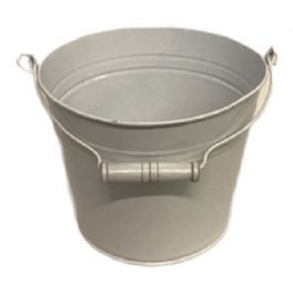 salg af Hvid metal span, Ø21 cm.