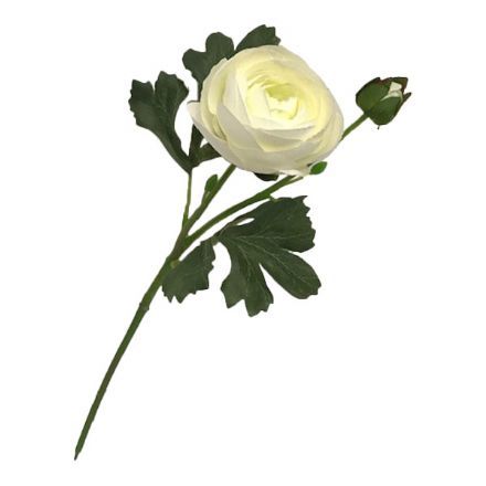 salg af Hvid ranunkel, 35 cm. - kunstige blomster
