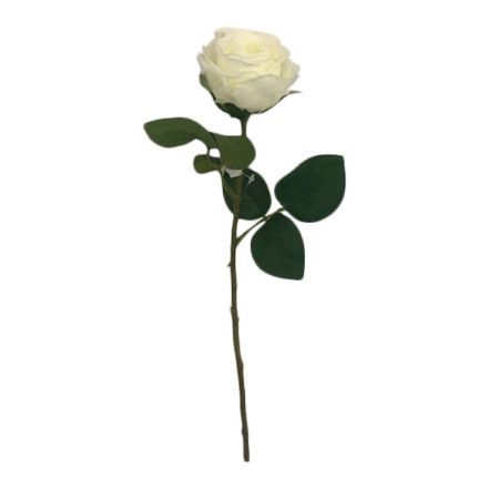 salg af Kunstig hvid rose, H44 cm.