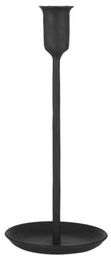 salg af Jern lysestage, sort -24 cm.