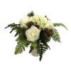 salg af Kunstig råhvid julebuket, H35 cm.