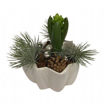 salg af Kunstig juledekoration med hyasint, H15 cm.