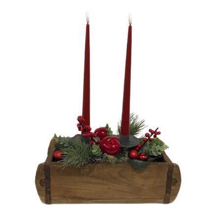 salg af Kunstig juledekoration, rød - H35 cm. - kunstige juledekorationer