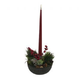 salg af Juledekoration, rød - 37 cm. høj - kunstige dekorationer