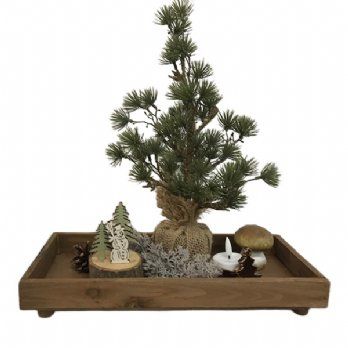 salg af Kunstig juledekoration på fad - 15*32 cm.