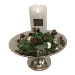 salg af Hvid juledekoration, 25*28 cm. - kunstige juledekorationer