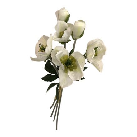 salg af Kunstig julerose, 4 stk. - H35 cm. - kunstige blomster