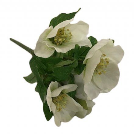 salg af Kunstig julerose på stilk, H25 cm. - kunstige blomster