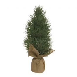 salg af Fyrtræ i sæk, Grålig 30 cm. - kunstige juletræer