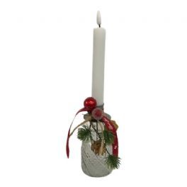 salg af Julevase med LED lys, 28 cm. - kunstige juledekorationer