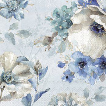 salg af Kaffeservietter, malea blue