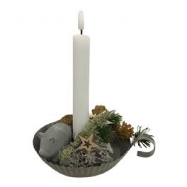 salg af Juledekoration, grå - kammerstage - kunstige juledekorationer