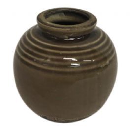salg af Brun vase, keramik - Ø 8*8 cm. 