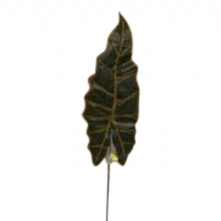 salg af Kunstig aflang blad, grøn med rosa - H85 cm.