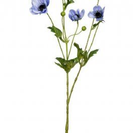 salg af Kunstig anemone, Lyseblå - H80 cm.