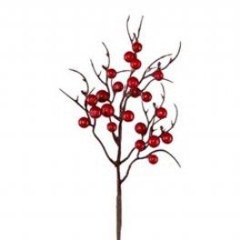 salg af Kunstig bærgren, rød H40 cm.