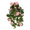 salg af Kunstig lyserød hængepelargonia, L60 cm.