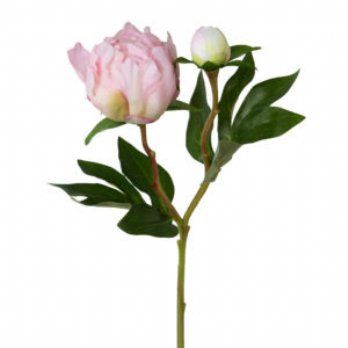 salg af Kunstig pæon, lyserød - H45 cm.