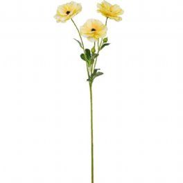 salg af Kunstig ranunkel, gul - H65 cm.