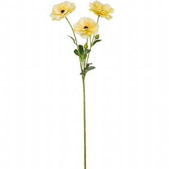 salg af Kunstig ranunkel, gul - H65 cm.