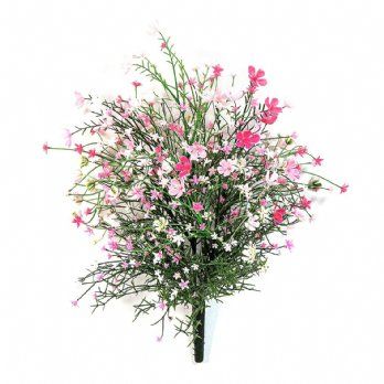 salg af Kunstig sommerbuket, pink - H50 cm.