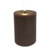 salg af Kunstig mokka LED bloklys, 7,5*10 cm.