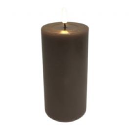 salg af Kunstig mokka LED bloklys 7,5*15 cm.